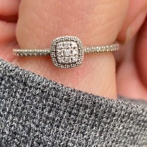 Diamond promise ring